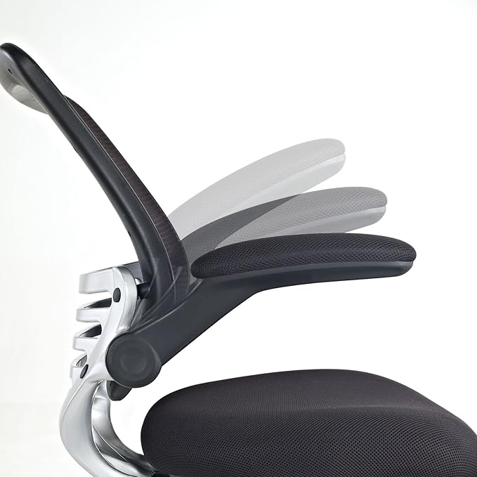 Modway Edge Mesh Back and Mesh Seat Office Chair In Black