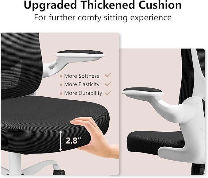 Ergonomic Office Chair, Comfort Swivel Home Office Task Chair, Breathable Mesh