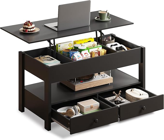 WLIVE Coffee Table, Lift Top Coffee Table