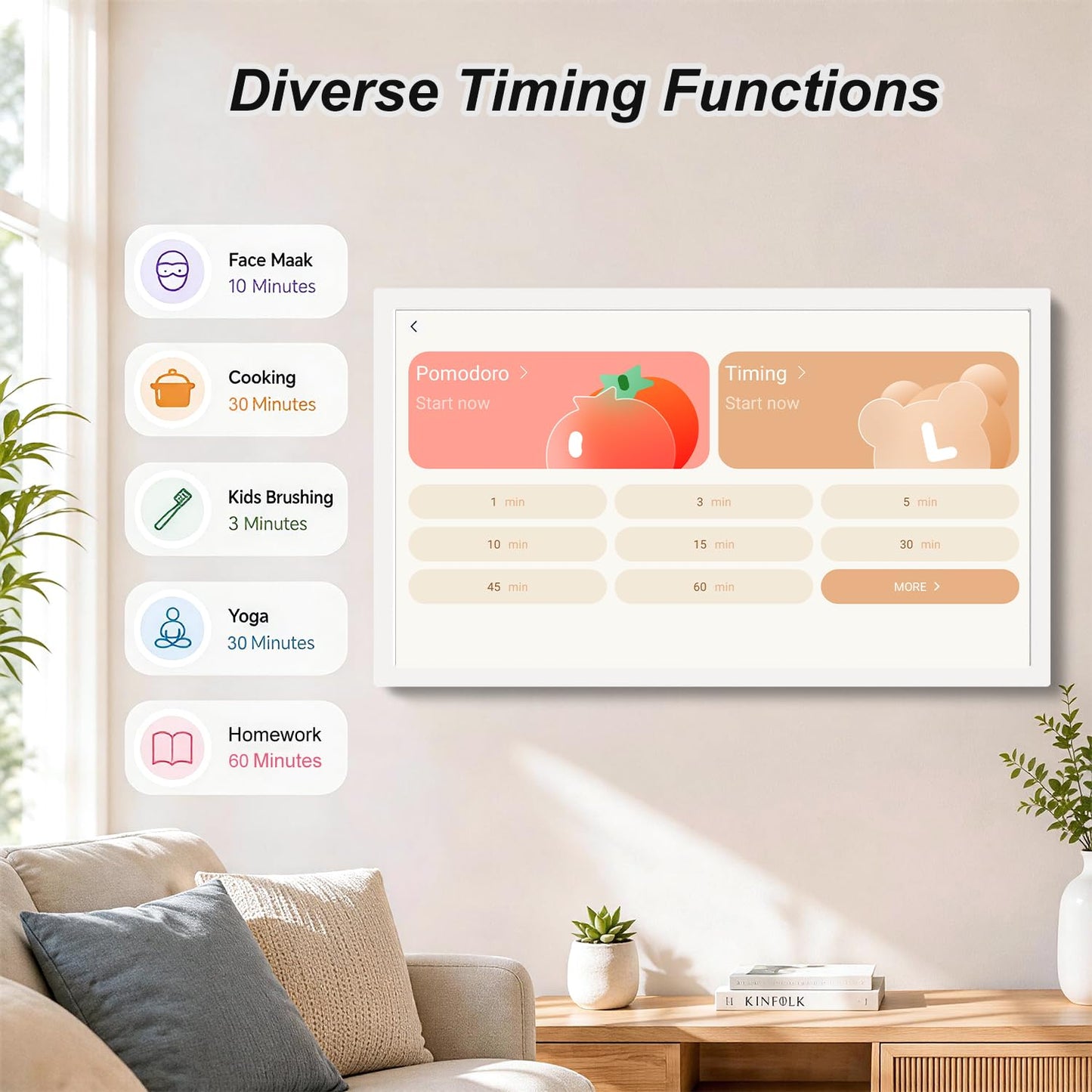 27" Digital Calendar Electronic for-Family-Meal-Planner - Touchscreen Smart Calendar for Business Schedule, Star Rewards, Chort Chart, Wall Mountable, Auto-Sync Google iCloud Outlook, Gift for Mom Dad