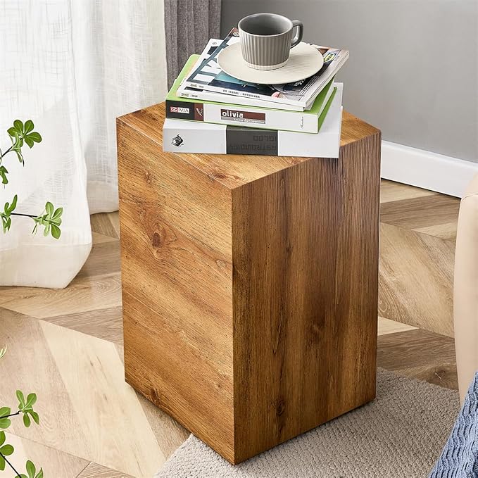 End Table, Side Table Living Room Table, Modern Sofa Couch Table, Faux Marble