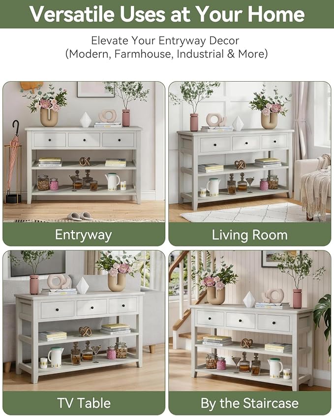 Karl home Console Table Entryway Desk, Sofa Side Table