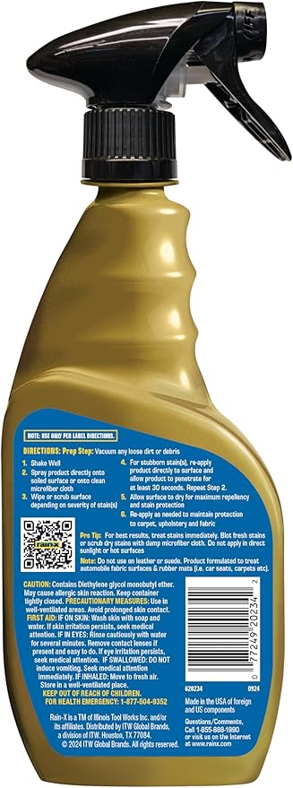 Rain-X 620234SRP Carpet & Upholstery Cleaner Repellent