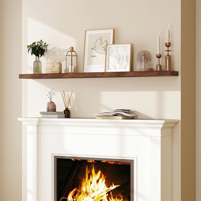 Fun Memories 66 Inch Fireplace Mantel Shelf