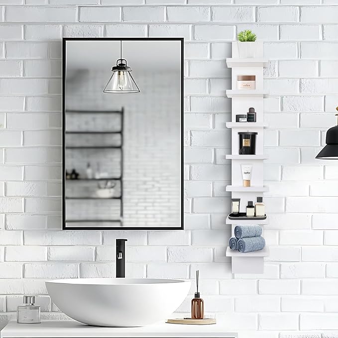 Homaterial Small 7 Tier Vertical Wall Shelf