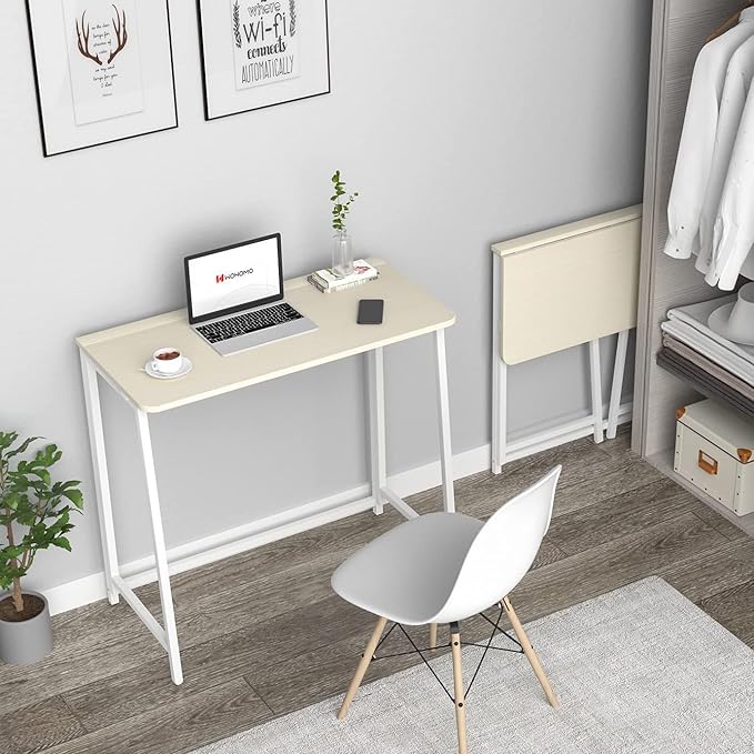 WOHOMO Folding Desk, Small Foldable Desk 39.4"