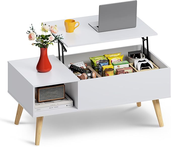 WLIVE Coffee Table for Living Room, Lift Top Coffee Table