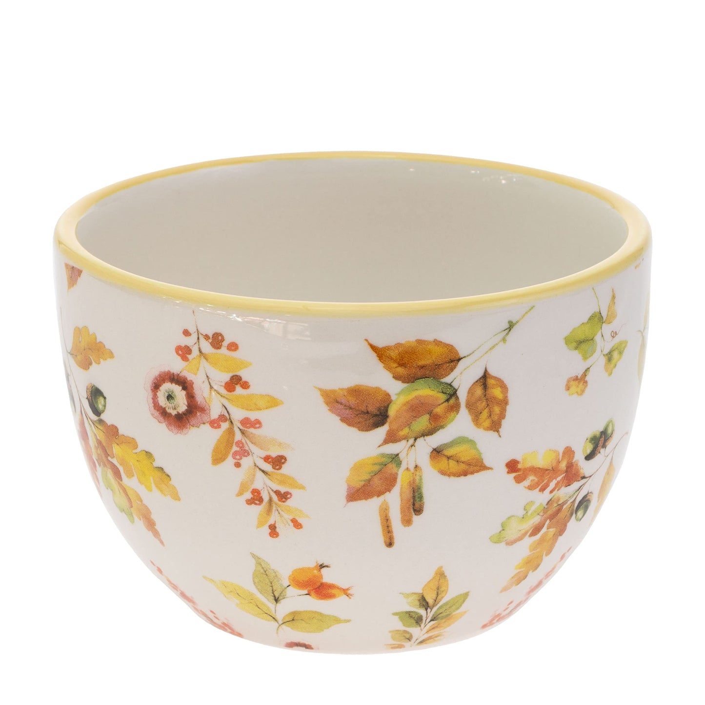 Boston International Ceramic Prep Bowls Dishwasher and Microwave Safe Fall Thanksgiving Bowl Set, 3-Sizes, Pumpkin Love