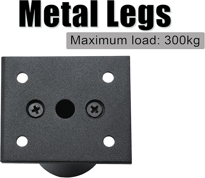 Set of 4 Furniture Legs 10 Inch, Adjustable Aluminum Alloy Cabinet Legs
