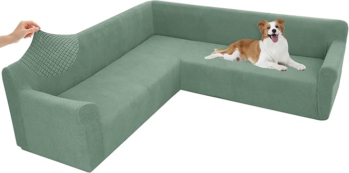 Arfntevss Stretch Sectional Couch Covers L Shaped Corner Sectional Sofa Cover