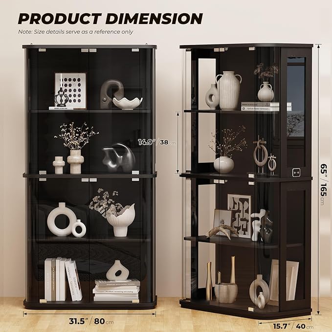 BROTTAR Rounded Display Cabinet