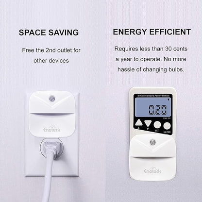 Night Light, LED Night Lights Plug into Wall, Dusk to Dawn Sensing Nightlights, No Glaring Plug in Night Light for Kids Navigating in Bathroom, Kitchen, Hallway, 6 Pack, Warm Light