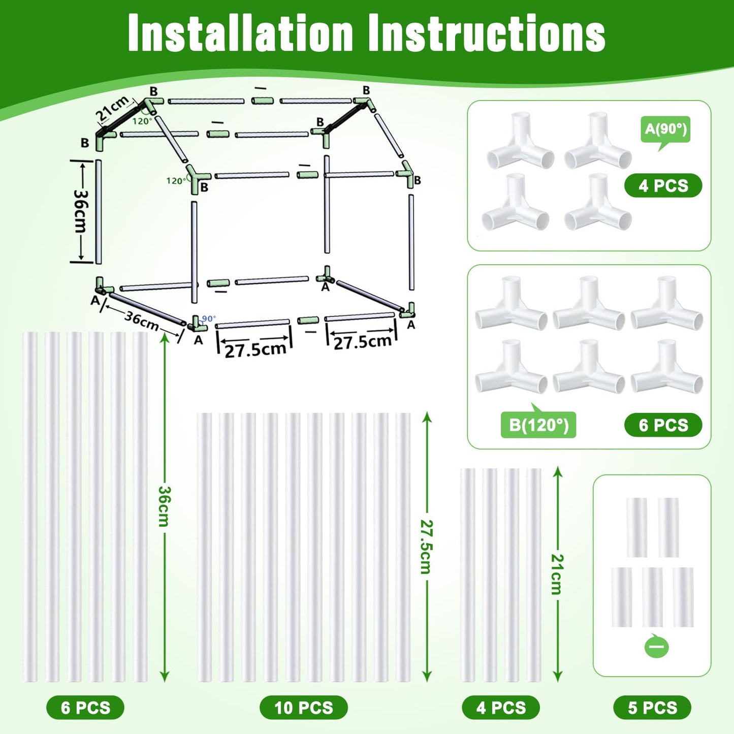 Mini Greenhouse with Grow Light for Indoor, PVC Planting Tent with Waterproof Mat & Zipper Door,15W Full-Spectrum LED Plant Grow Light and Timer for Seed Starter Tray for Indoor and Outdoor Plants