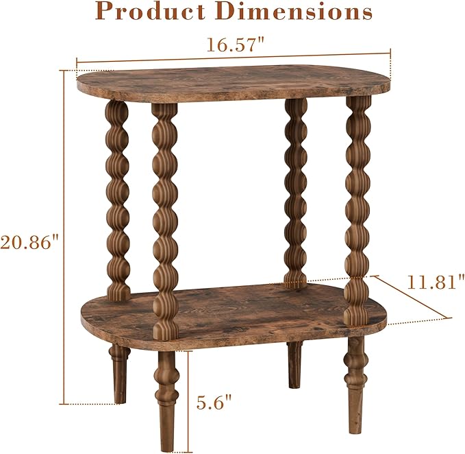 2-Tier Side Table, Small End Table