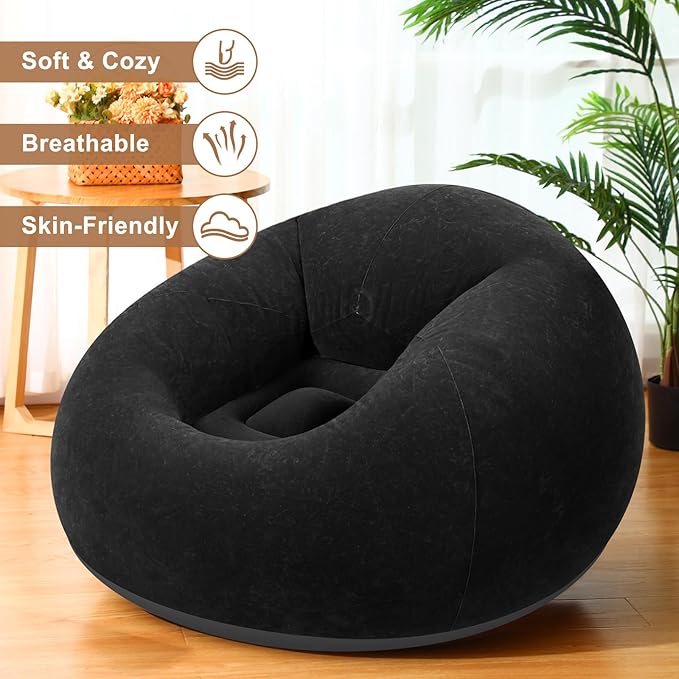 Realspring 6 9 12 Pcs Inflatable Bean Bag Chairs