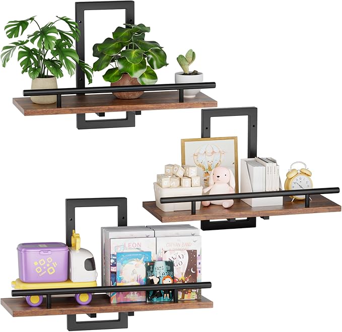 Sbosbo Floating Shelves for Wall, Plant Shelf Indoor, Wall Planters for Indoor
