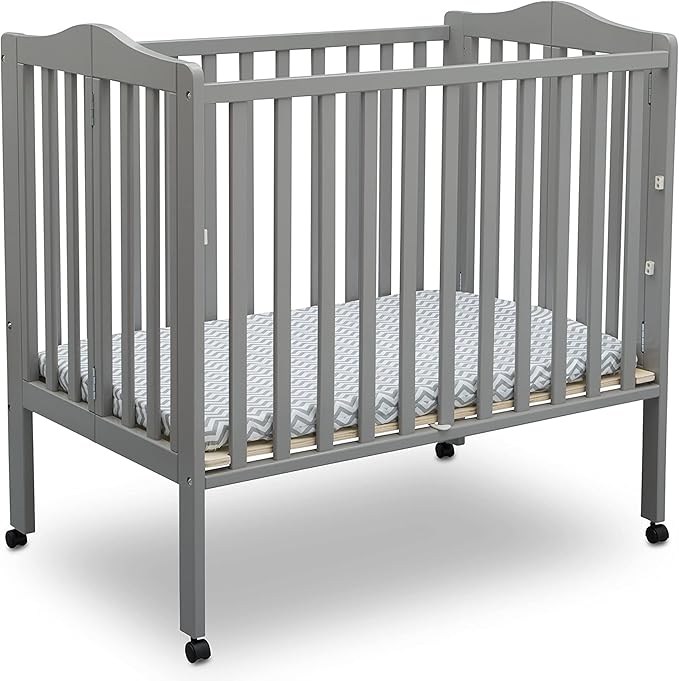 Delta Children Folding Portable Mini Baby Crib