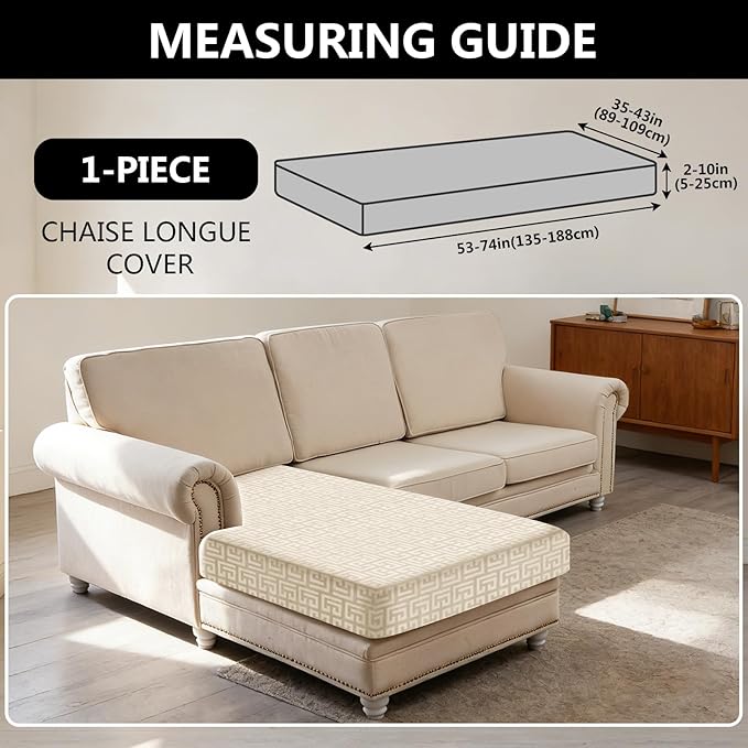 UNBBRRL Stretch Couch Seat Cushion Cover