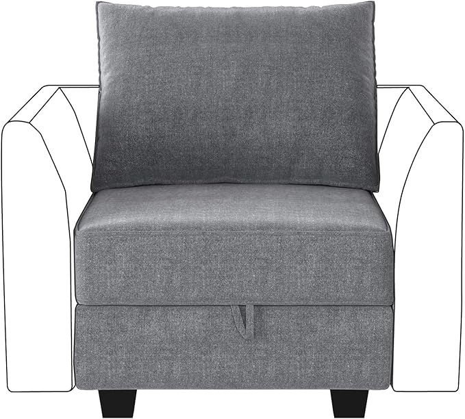 HONBAY Modern Fabric Middle Module
