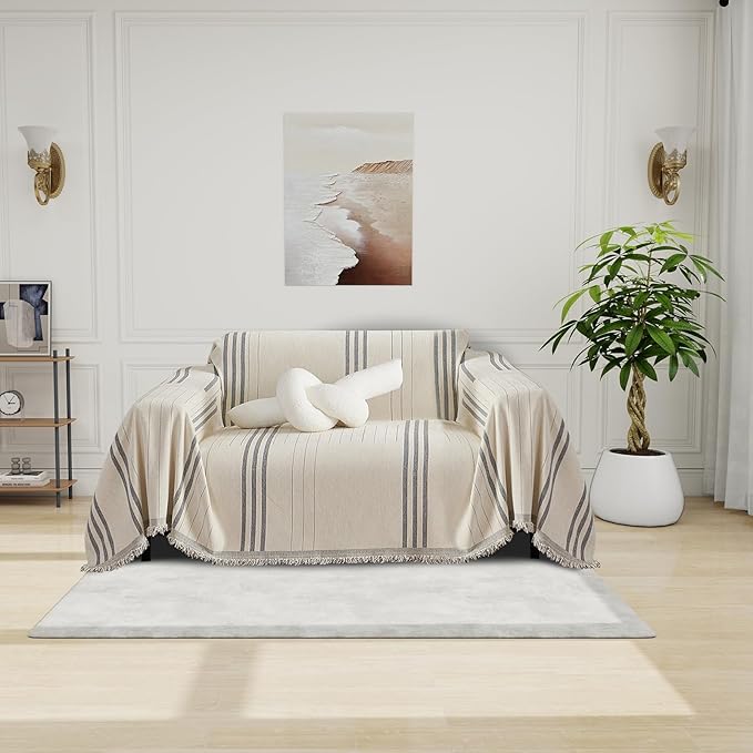 DREAMINGO Chenille Armchair Cover Jacquard Sofa Covers Washable Furniture