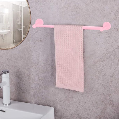 MGahyi Towel Racks for Bathroom-Adjustable Towel Holder(13.18inch-24inch) Sturdy and Rustproof Towel Bar Wall Mounted, Single Towel Bar Rod for Bathroom Accessories (Pink, 1Pack)