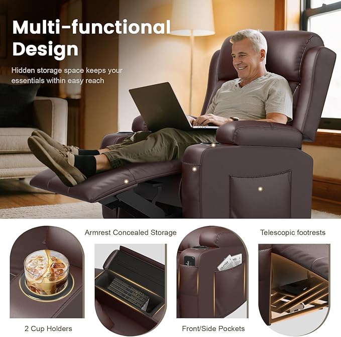 Recliner Sofa Set, RV Wall Hugger Recliners