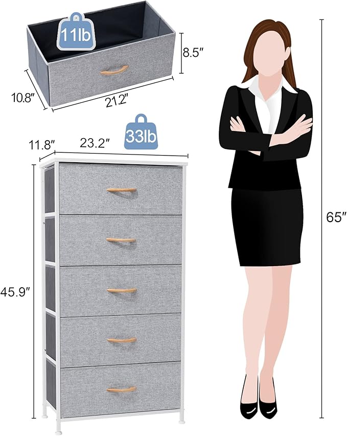 Crestlive Products Vertical Dresser Storage Tower
