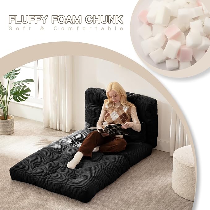 Folding Sofa Bed, Convertible Sleeper Chair