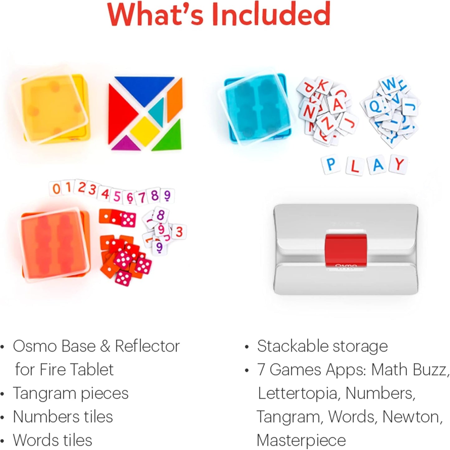 Osmo Genius Starter Kit for Kids Ages 6–10 | 7 Educational Learning Games | Fire Tablet Compatible | Latest Version | Educational STEM Learning System | Base Included