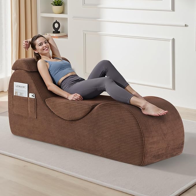 Yoga Chair Lounge for Adult, Ergonomic Chaise Lounge Chair