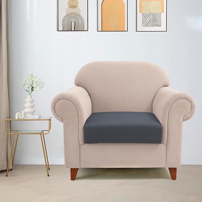 Water Repellent Single Seat Cushion Cover, Stretch Separete Backrest Cover