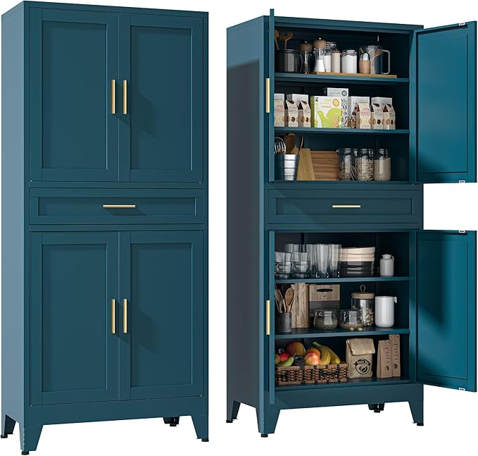 YAUWOH 71''Tall Kitchen Pantry Cabinet