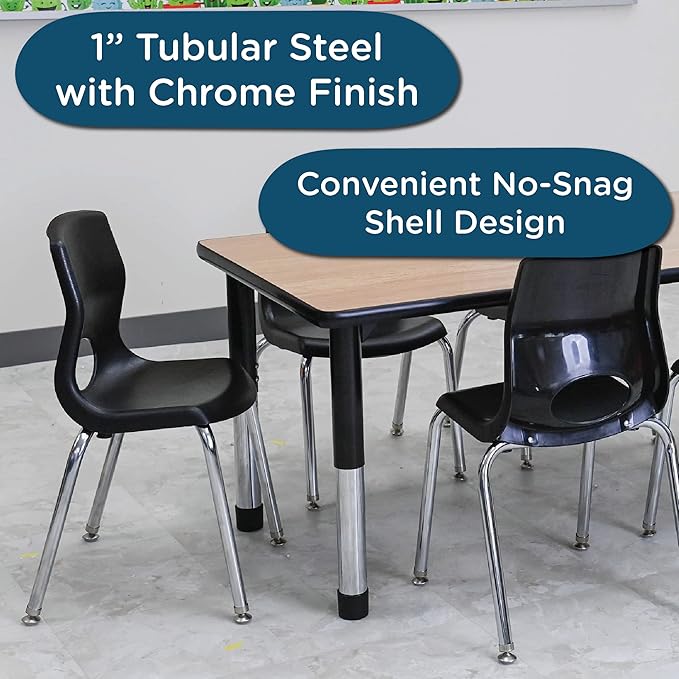 Children’s Factory MyPosture Plus 8" Chair, 2 Pack, Stackable Ergonomic Seating