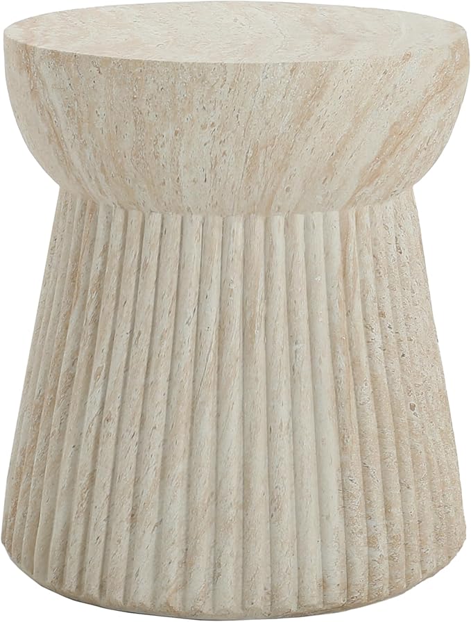 Christopher Knight Home Dila Patio Side Table, Lightweight Concrete End Table