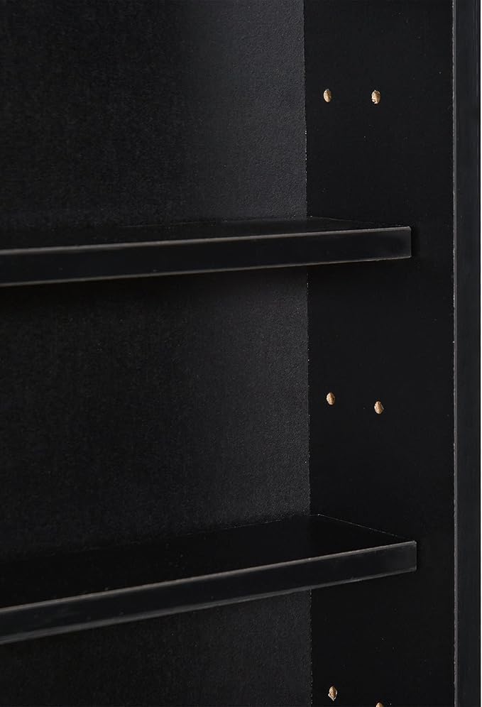 HOMCOM 5-Tier Display Cabinet, Glass Door Cabinet