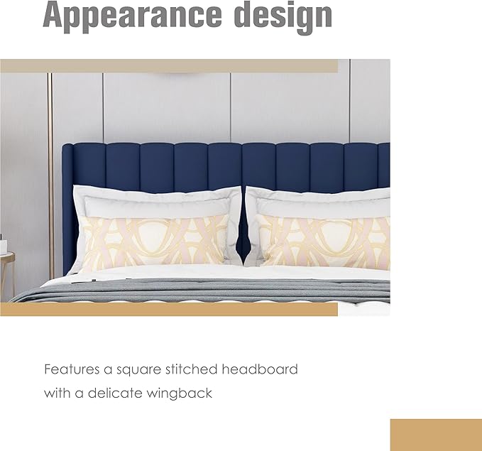 AGARTT Upholstered Platform Bed Frame Twin Size