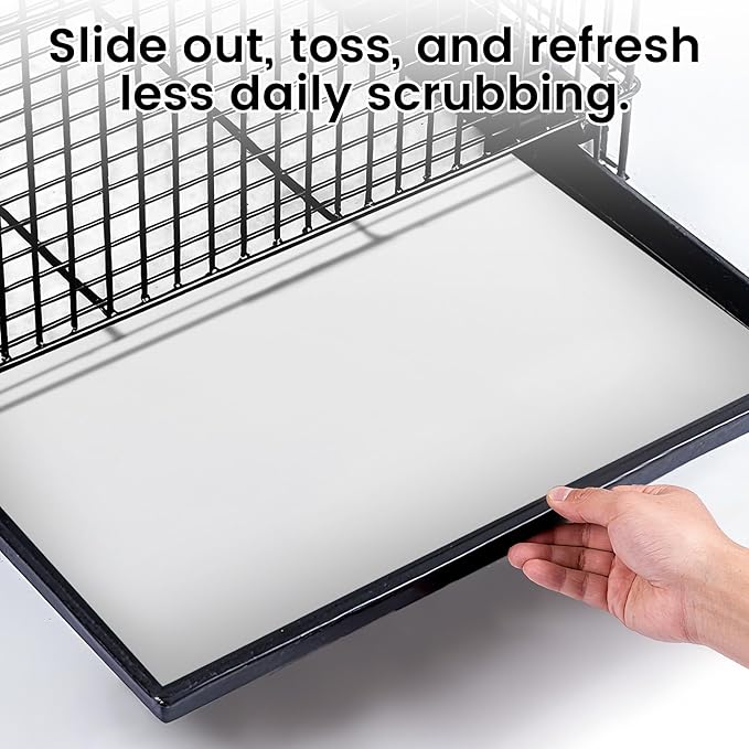 31.5x23.6in Bird Cage Liners - 100 Sheets Pre-Cut Disposable Cage Tray Liners, High Absorbent Non-Woven Pads for Parrots, Cockatiels and Small Animals