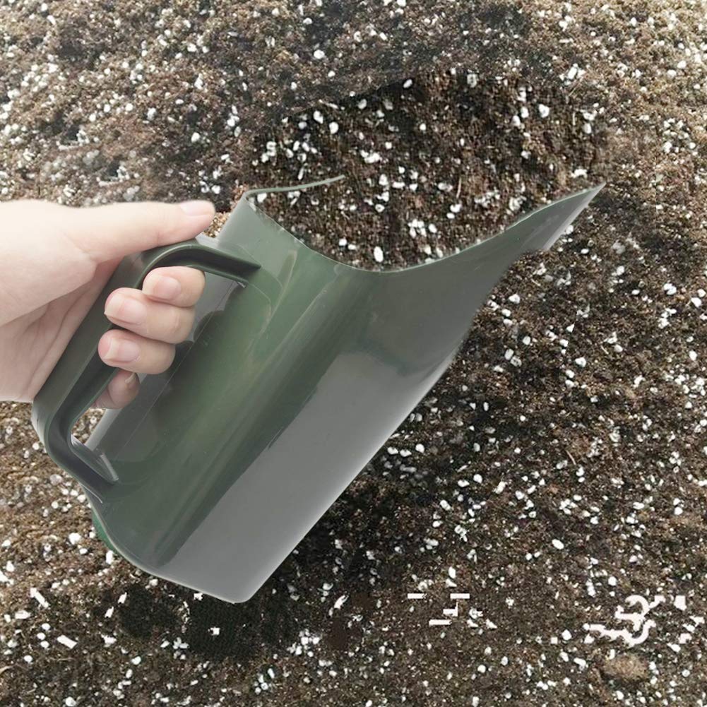 Garden Shovel,Green Scoop, Multifunctional Bucket Gardening Tool, Cultivation Shovel Spoons Digging Tool, Small Plastic Handy Garden Scoop for Soil, Compost, Plantings (Color:Army Green)
