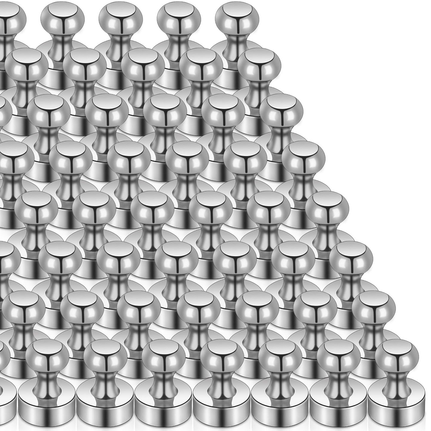 MAGXCENE 50 Pack Fridge Magnets, Small Strong Refrigerator Neodymium Magnets for Whiteboard, Office, Classroom, Kitchen, Adults, Home