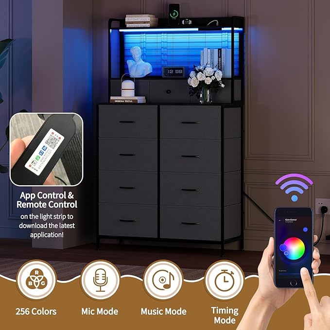 Jojoka Smart Dresser for Bedroom