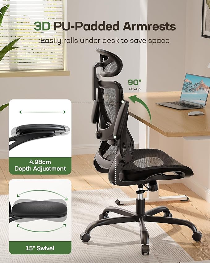 Marsail Ergonomic Mesh Office Chair High Back Home Office Desk Chair