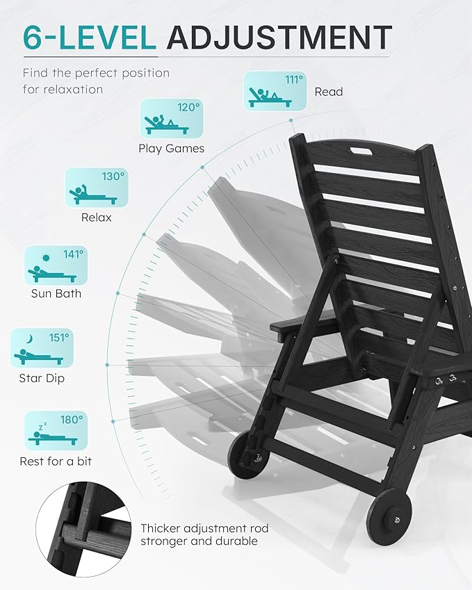 Patio Chaise Lounge Chair Outdoor