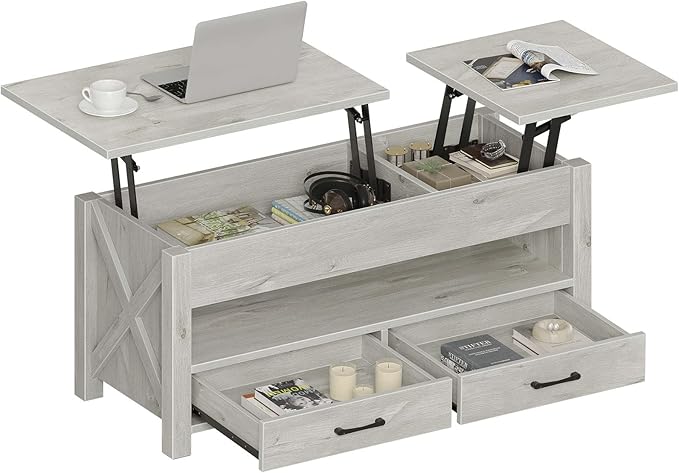 Seventable Coffee Table, 39.3" Lift Top Coffee Table