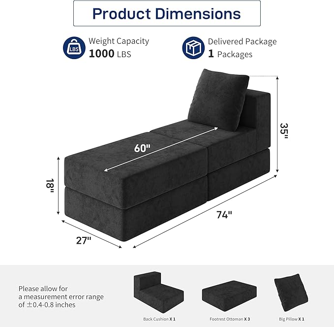 Living&Giving Cloud Sectional Couch