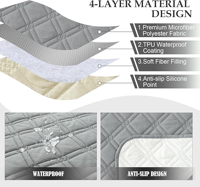 Genina Waterproof Recliner Chair Covers, Recliner Cover