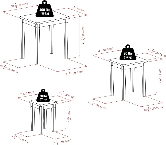 Winsome Regalia Nesting Accent Tables,
