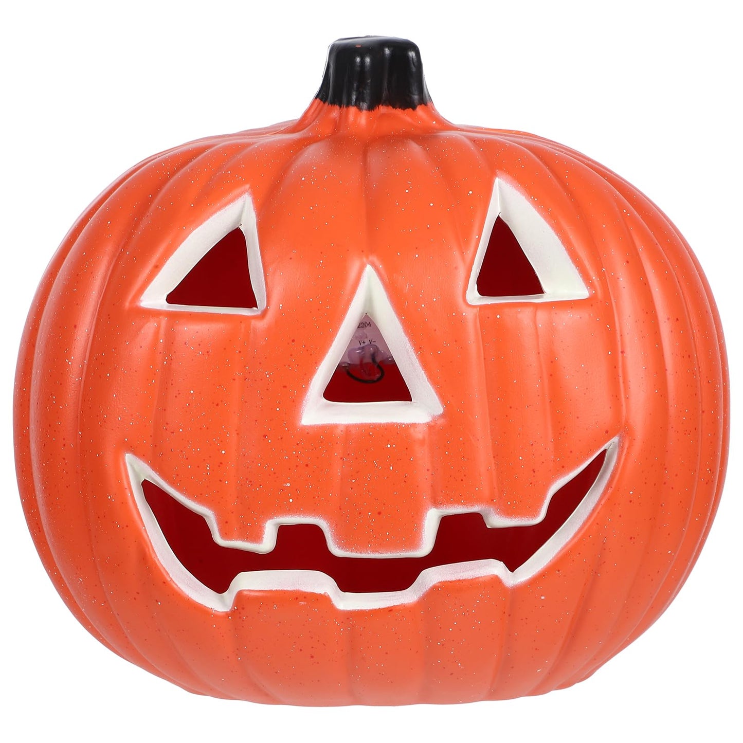 Toddmomy Halloween Pumpkin Lantern Decoration with Led Light Hollow Light up Jack-O-Lantern for Indoor and Outdoor Tabletop Halloween Decorations 8.27X6.3X7.87 Inches