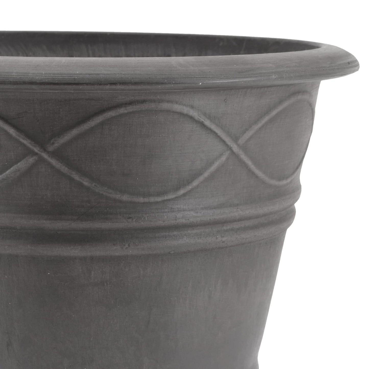 PSW Pot Collection Western Weave Planter Pot for Indoor and Outdoor Plants and Gardens, 14.5-inch, Chocolate