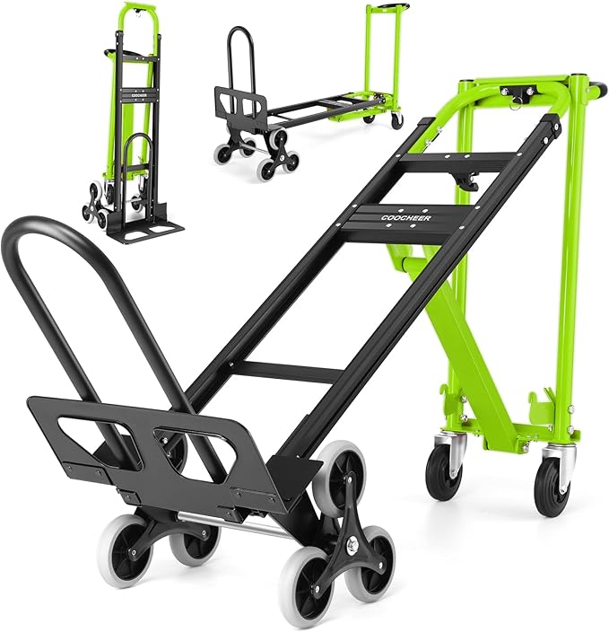 4-in-1 Hand Truck Dolly Heavy Duty Industrial Convertible, 1000 LBS Stair