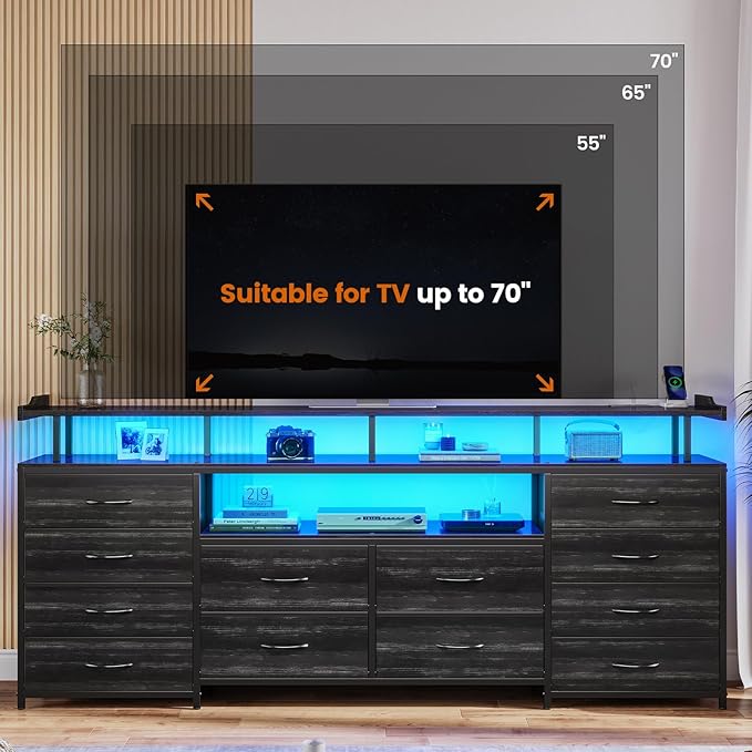 BTHFST 12 Drawers TV Stand Dresser